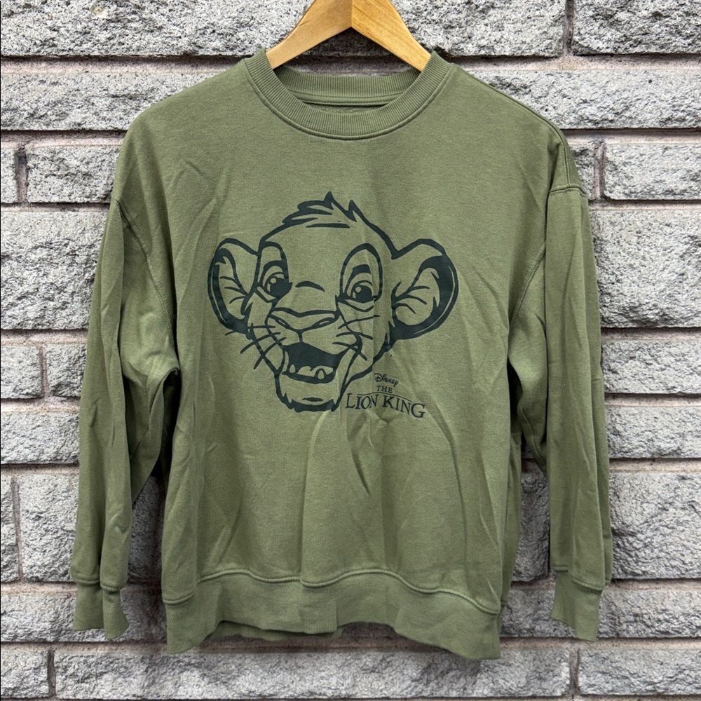 Disney Lion King Green Crewneck Sweater
